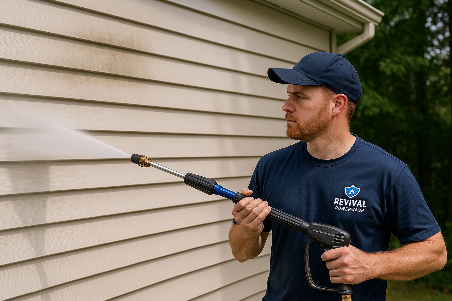 Soft Washing a Home in Lansing Michigan